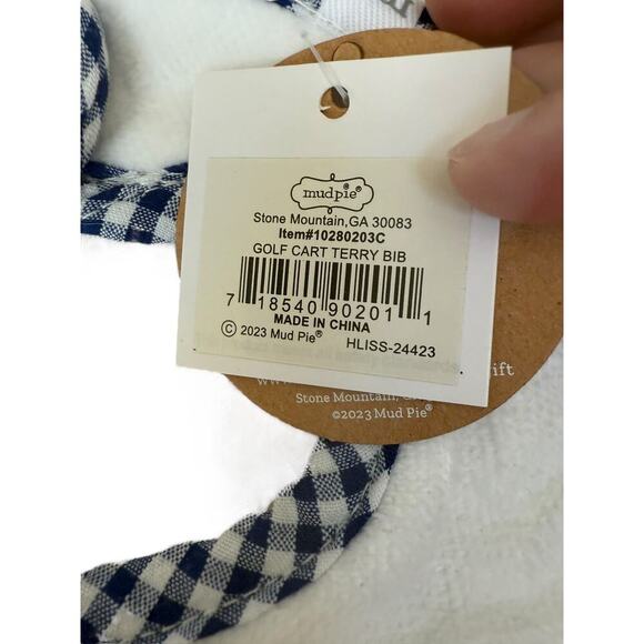 Mud Pie Baby Boy Terry Bib Set Of Three - Picture 12 of 12